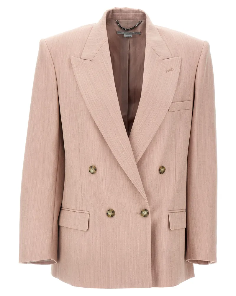 Stella McCartney Double Breasted Woll Blazer Pink