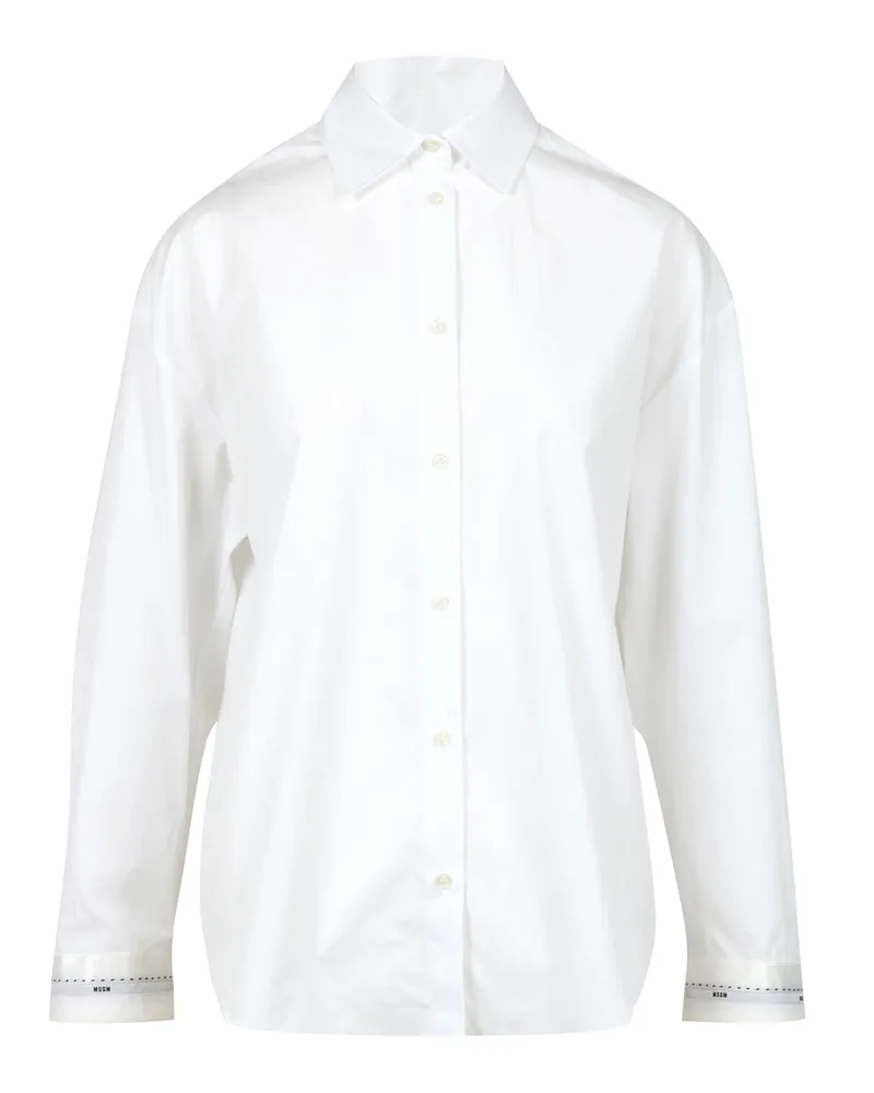 MSGM Hemden Weiß White