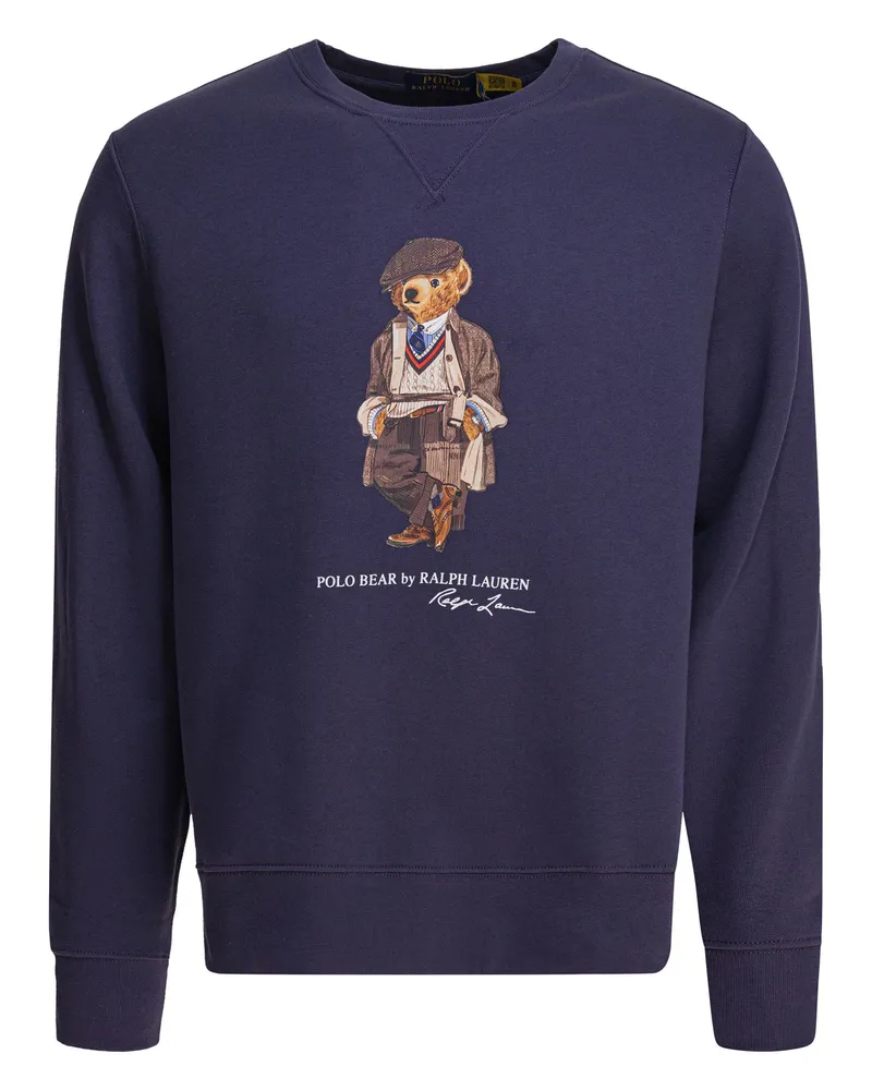 Ralph Lauren Polo Bear“-Sweatshirt Blue
