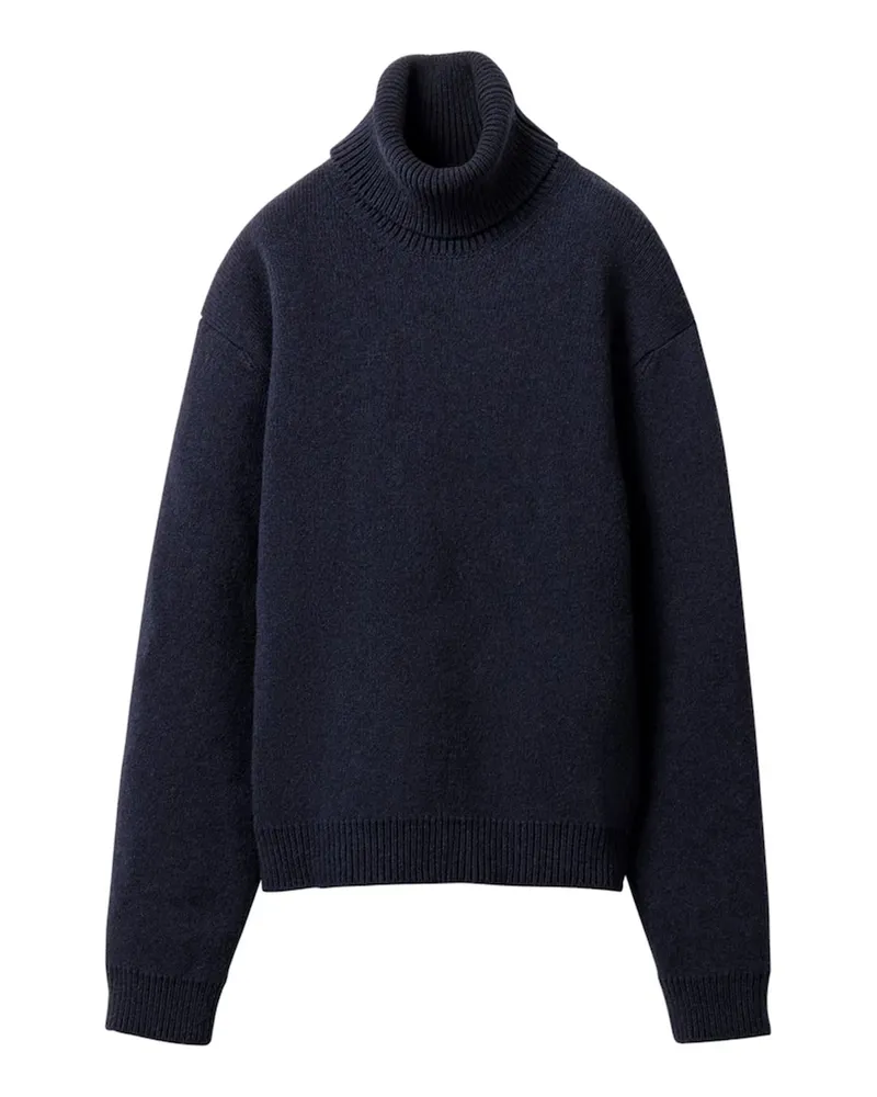 Miu Miu Wool C BRO Rollneck -Pullover Blue