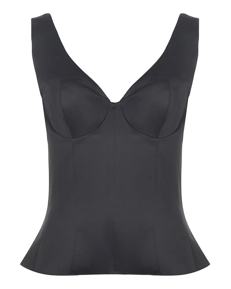 ROTATE Birger Christensen Top aus Polyester Black
