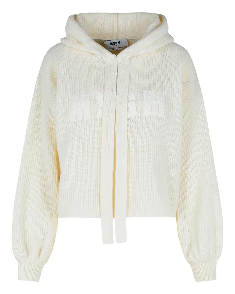 MSGM creme wolle mischpullover Cream