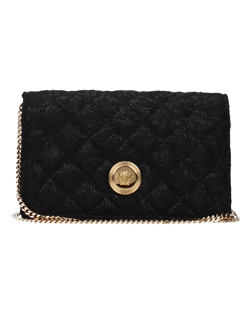 Versace Damens Schwarze Pochette aus Stoff -