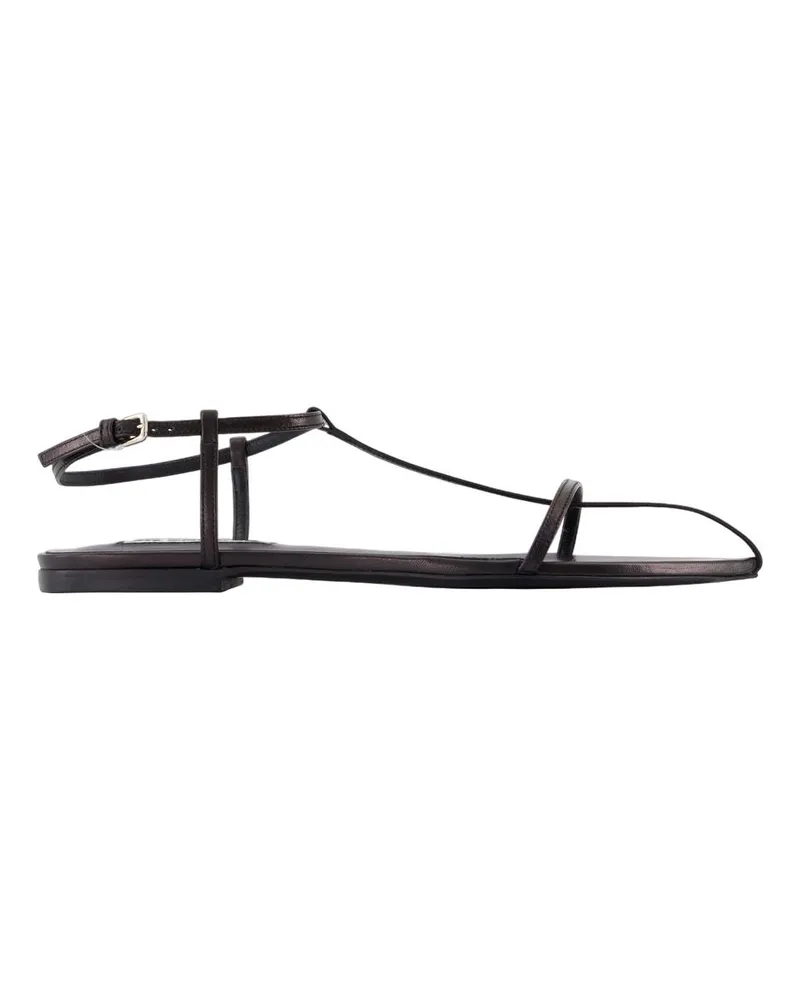 Jil Sander Sandalen  Leder Schwarz Black