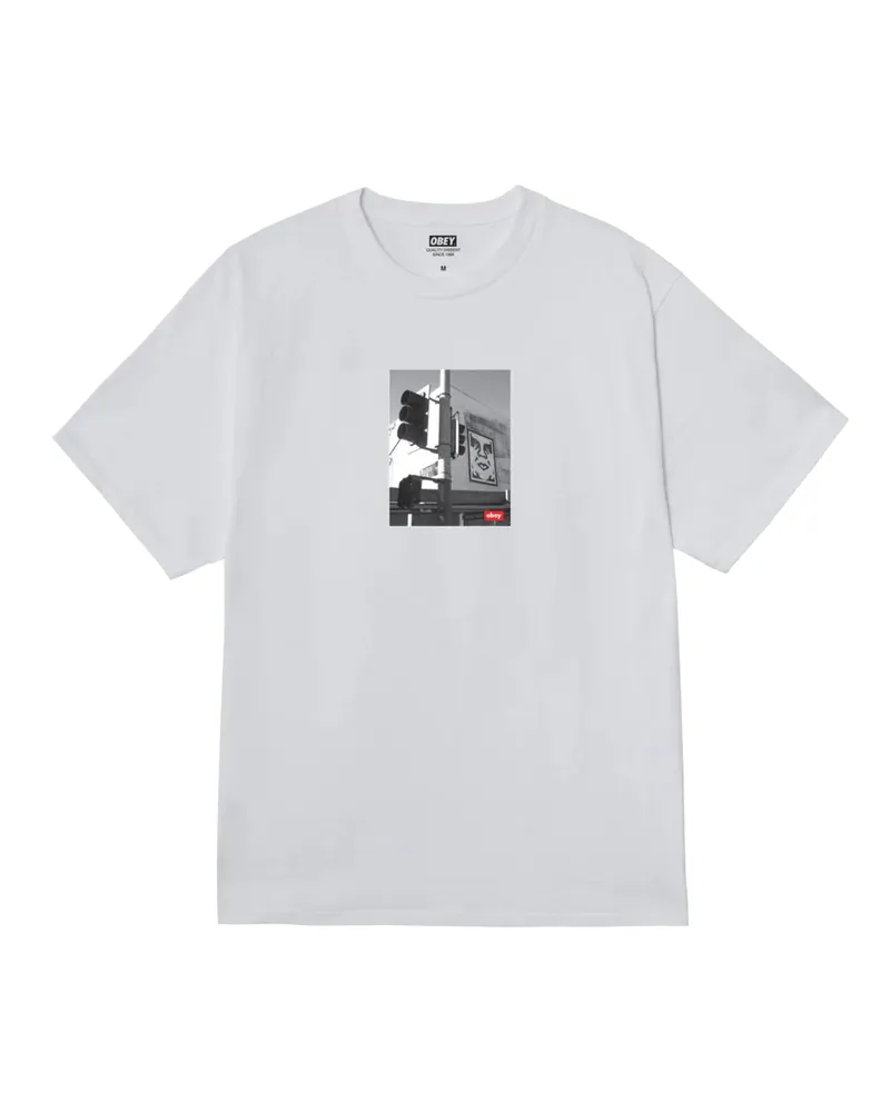 Obey T-Shirts und Polos Weiß White