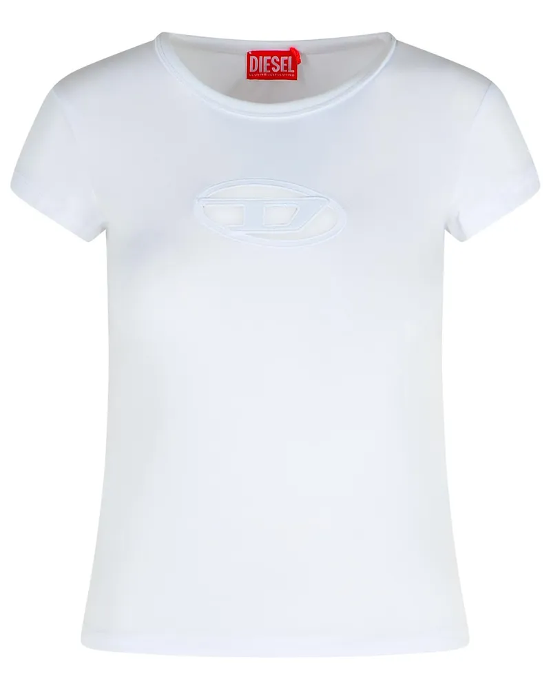 Diesel weiße Baumwoll -T -Shirt White