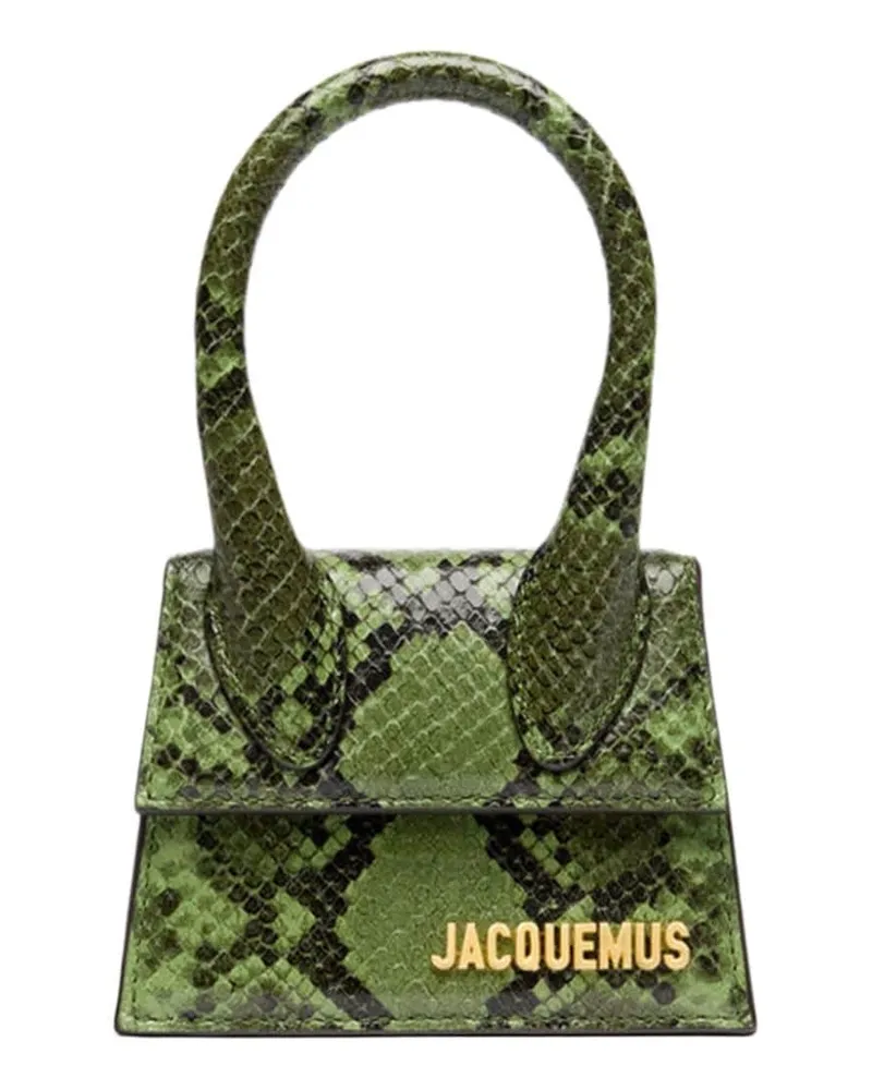 Jacquemus Le Chiquito Leder Mini -Tasche Grün