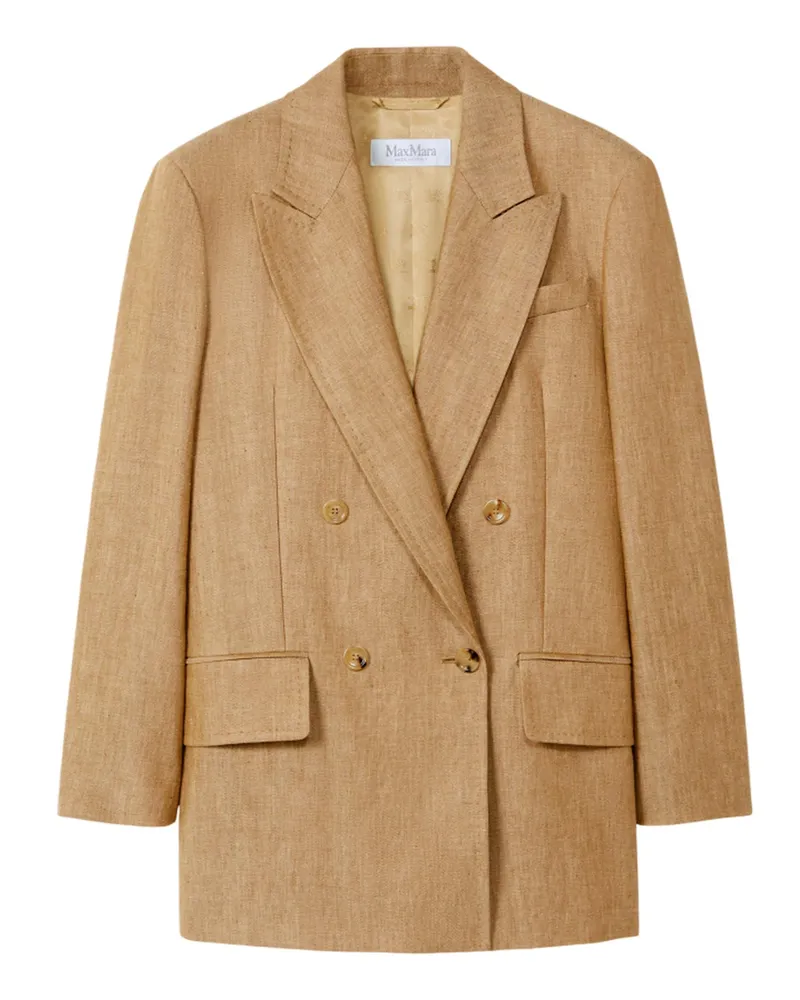 Max Mara Jacken Lederbraun Leather