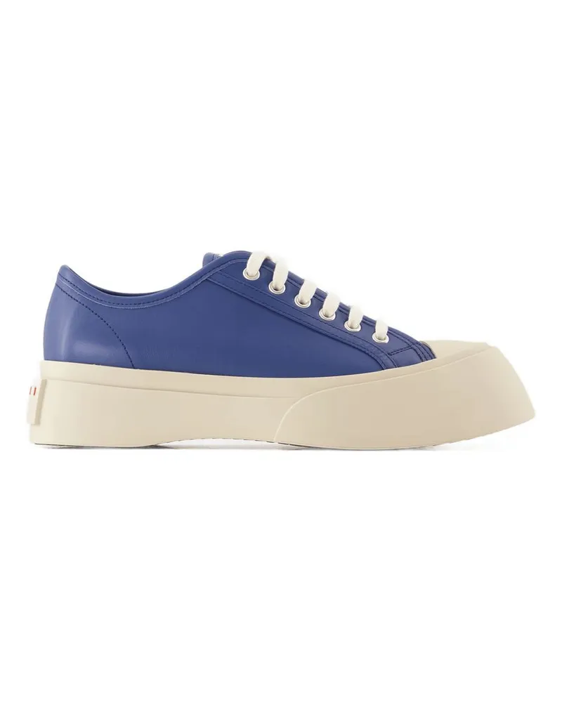 Marni Turnschuhe  Lederblau Blue