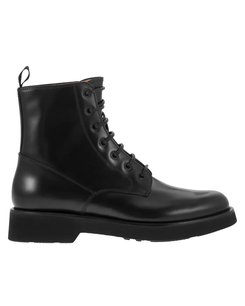 Church's Nanalah L Semi Gloss Calfskin -Knöchelstiefel der Kirche Schwarz