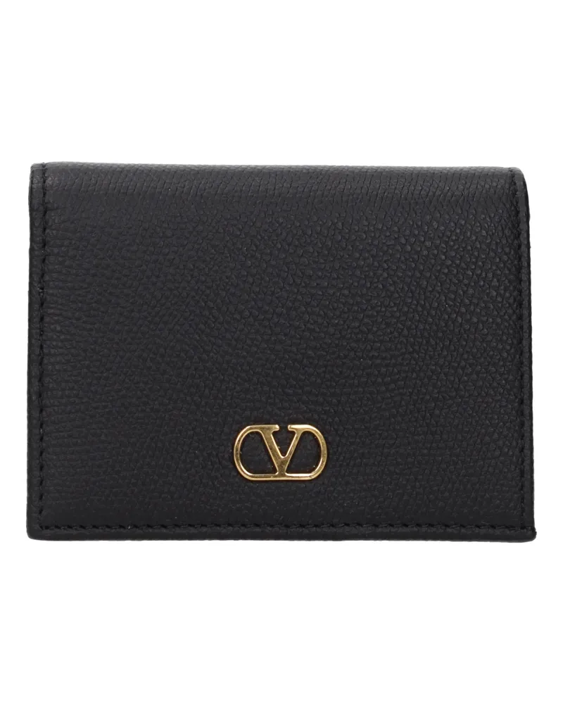 Valentino Garavani Damens Geldbörse Leder Schwarz -