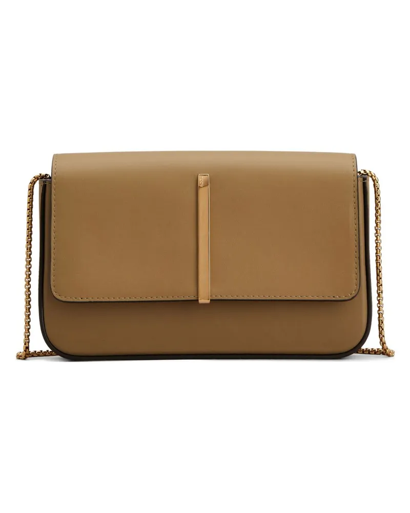 TOD'S Tod 's Klappe Leder Mini -Tasche Brown