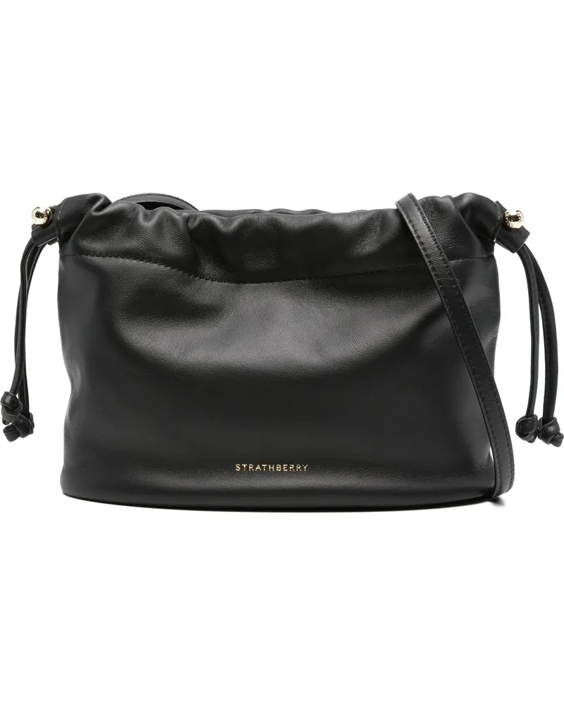 Strathberry Charlotte Draw String Soft Nappa Schwarz 
