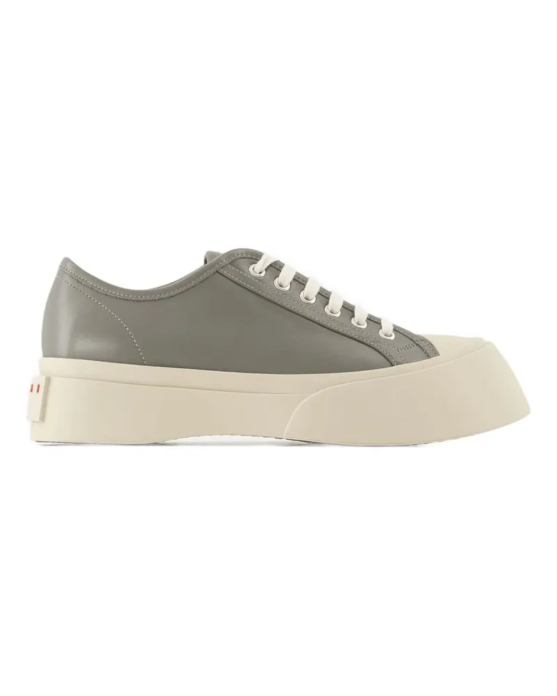 Marni Turnschuhe  Ledergrau Grey