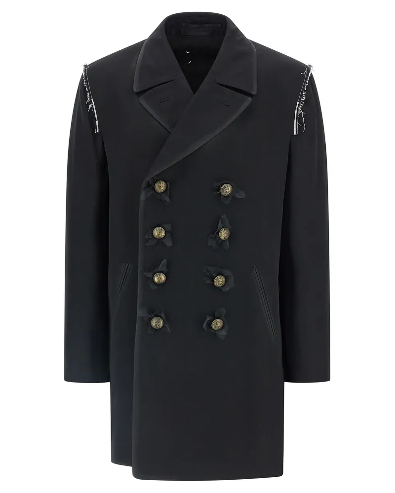 Maison Margiela Abnehmbarer Innenmantel von Black