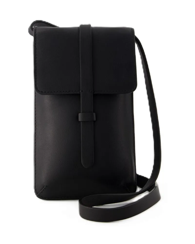 Inès de la Fressange Leonore Crossbody  Leder schwarz Schwarz