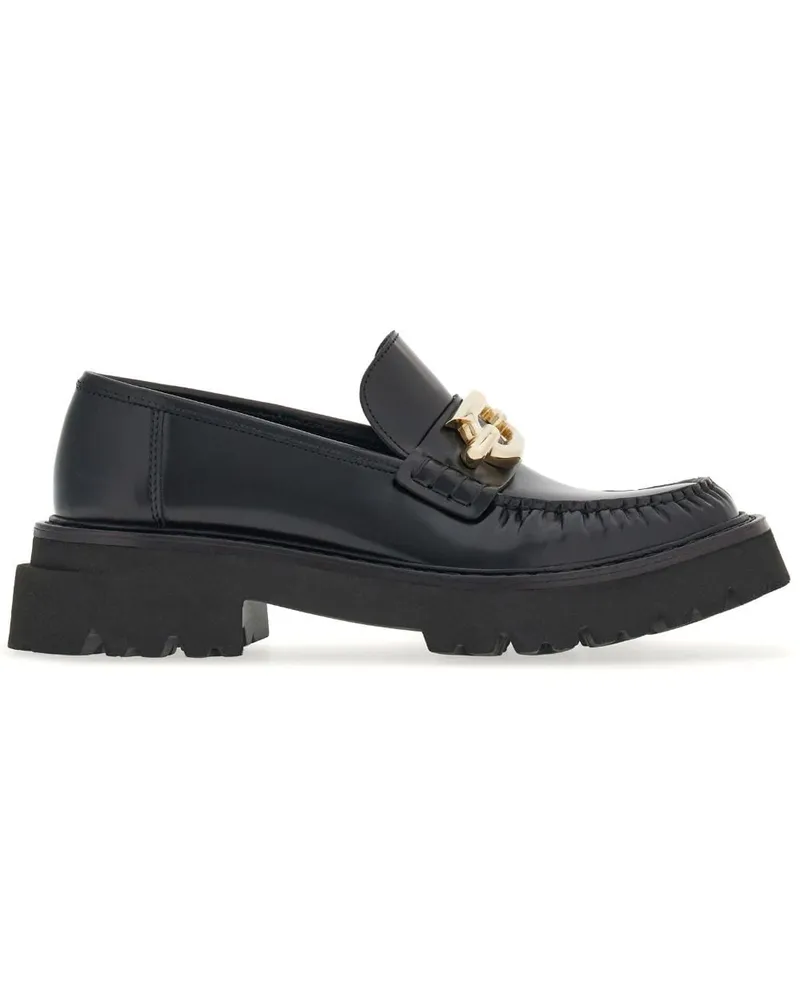 Ferragamo Gancio Leder Brogues Black