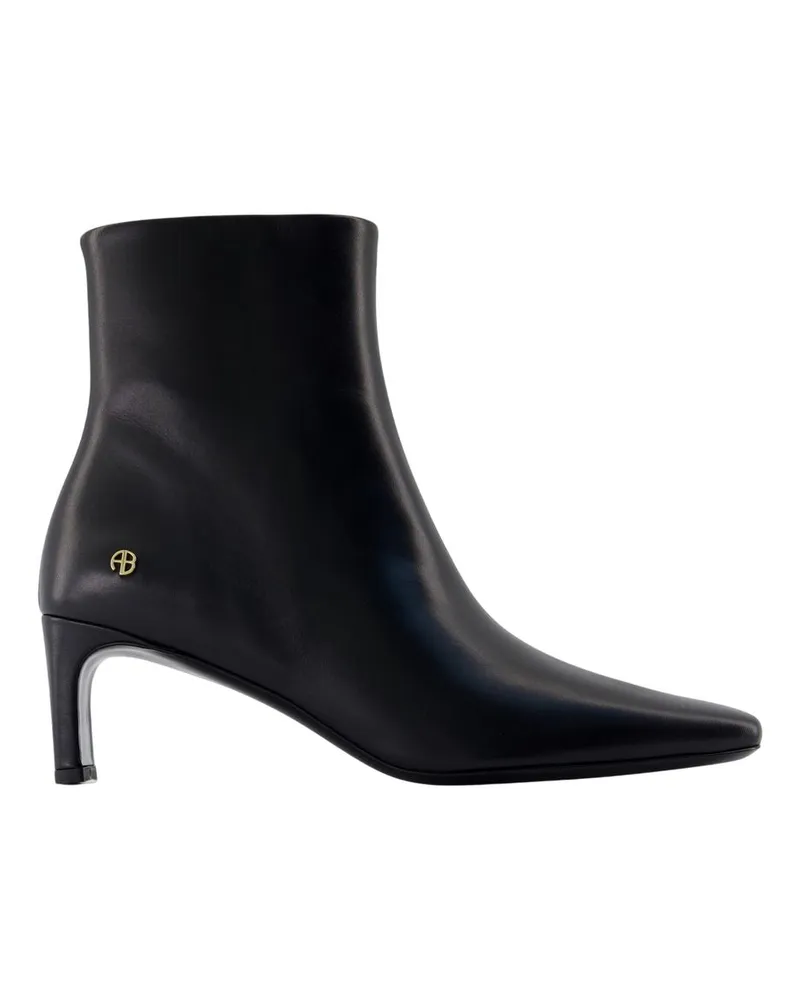 Anine Bing Jayden Stiefel  Leder Schwarz Black