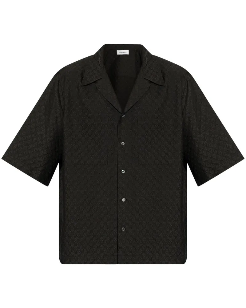 Alexander McQueen Alexander MC Queen Schädel Druckhemd Black