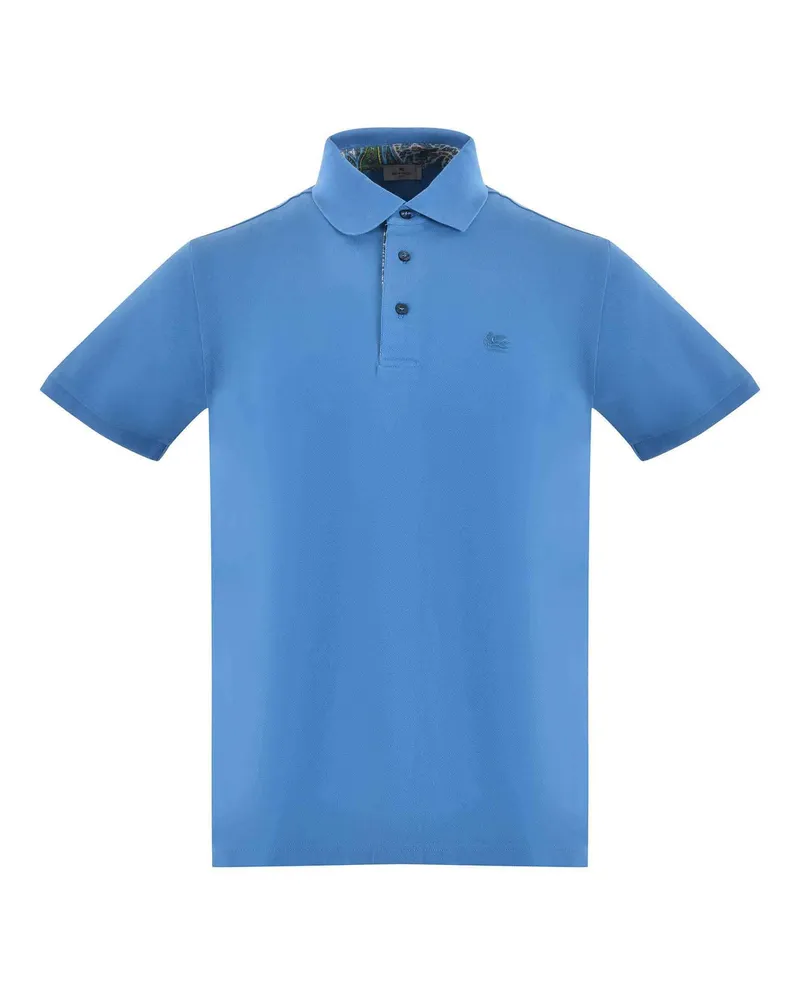 Etro Cotton Pique Polo -Hemd Clear