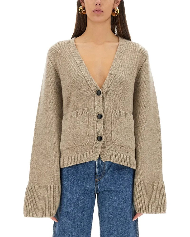 KHAITE Scarlet" Cardigan Beige