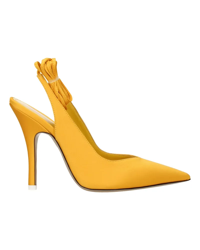ATTICO Die Penthouse Sandalen Venus Frau Satin Orange/Kürbis -