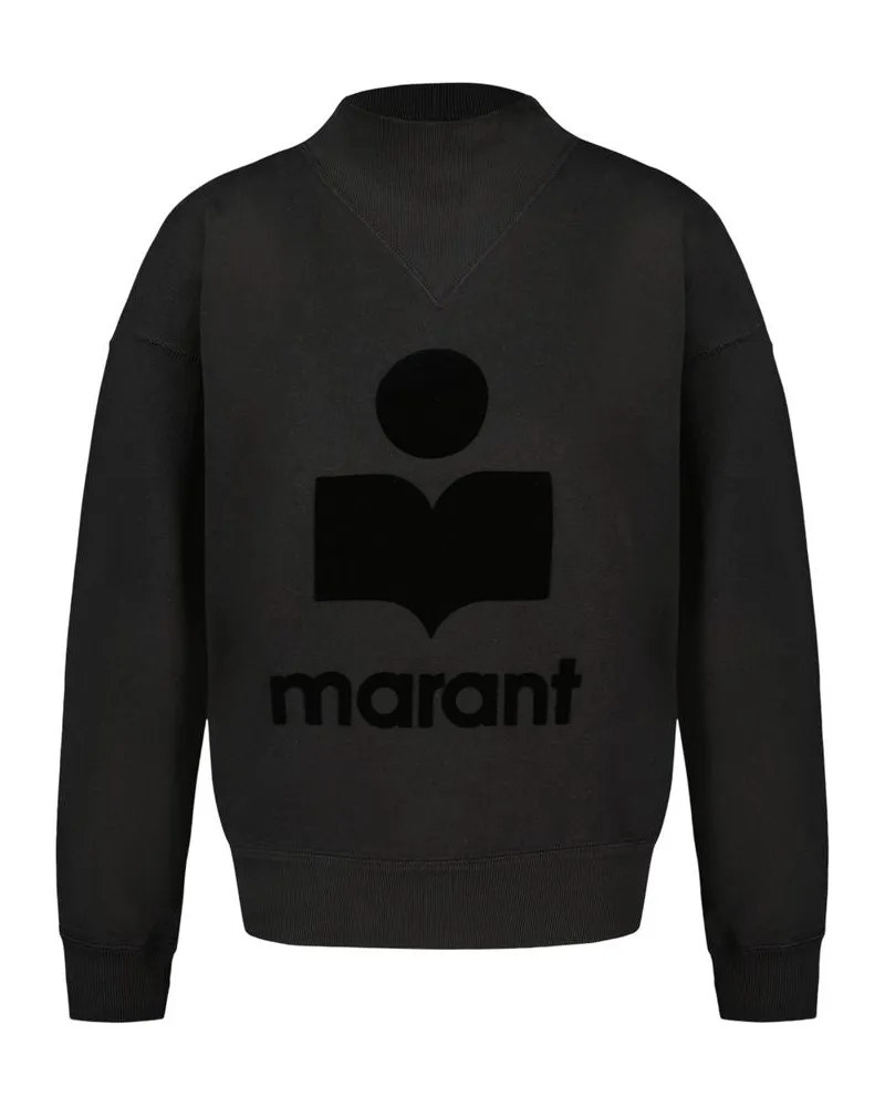 Isabel Marant Moby Gz Hoodie  Baumwolle Schwarz Black