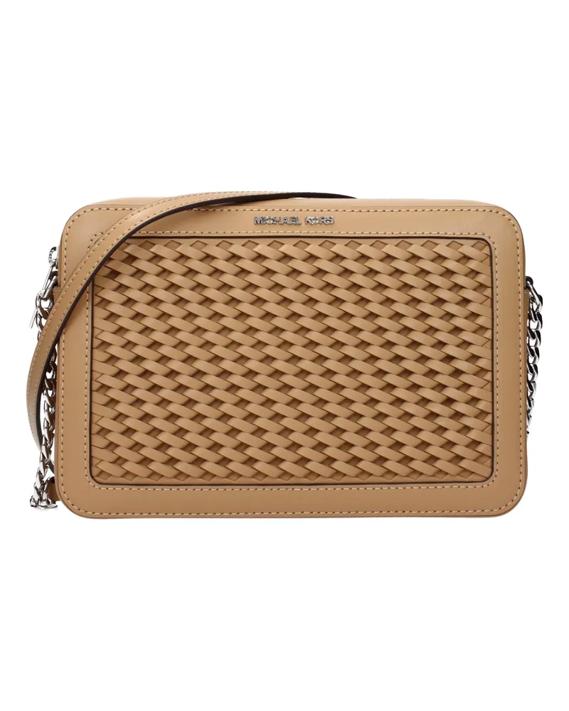 Michael Kors Jet Set Umhängetasche Damens Braun/Haselnussleder -