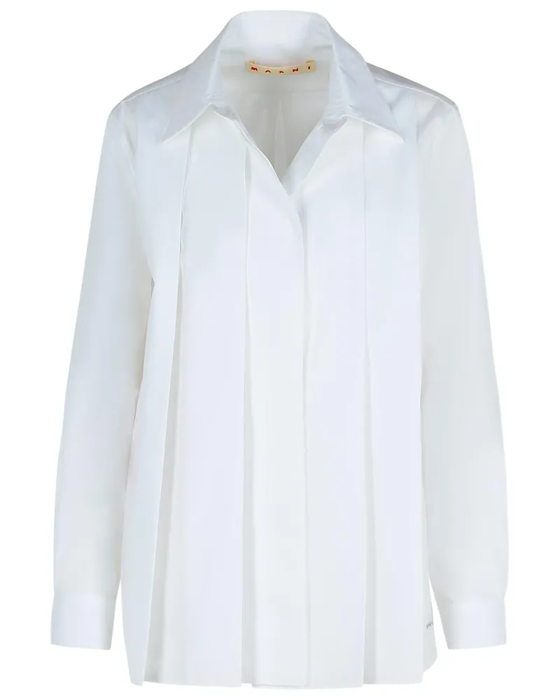Marni weiße Baumwollhemd White
