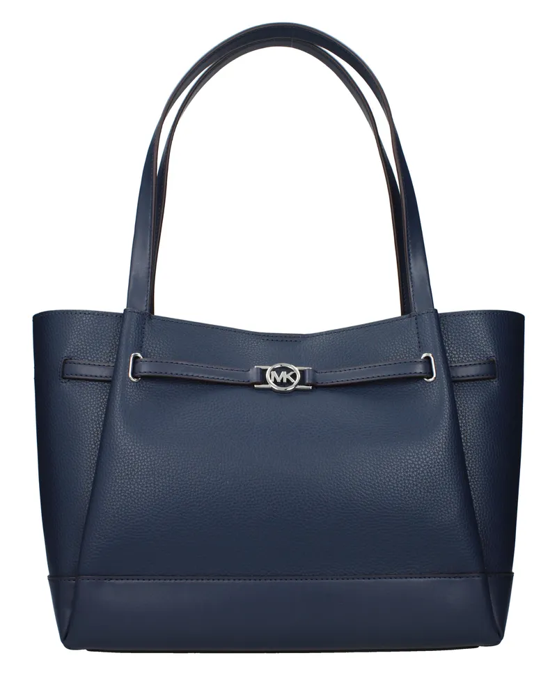 Michael Kors Damens Reed Umhängetasche Leder Blau/Marineblau -