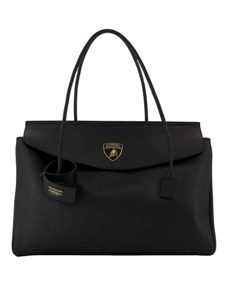 Balenciaga Carrie -Geldbörsen  Leder schwarz Schwarz