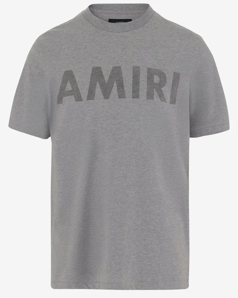 Amiri Cotton T -Shirt mit Logo Grey