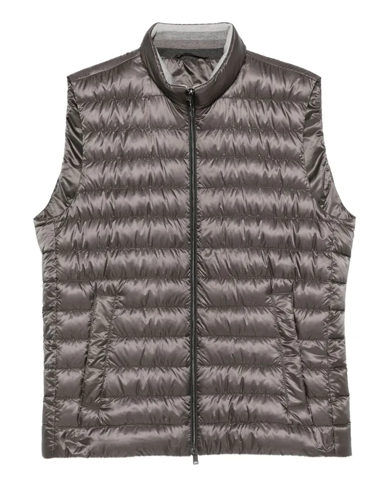 Herno Nylon Down Weste Grey