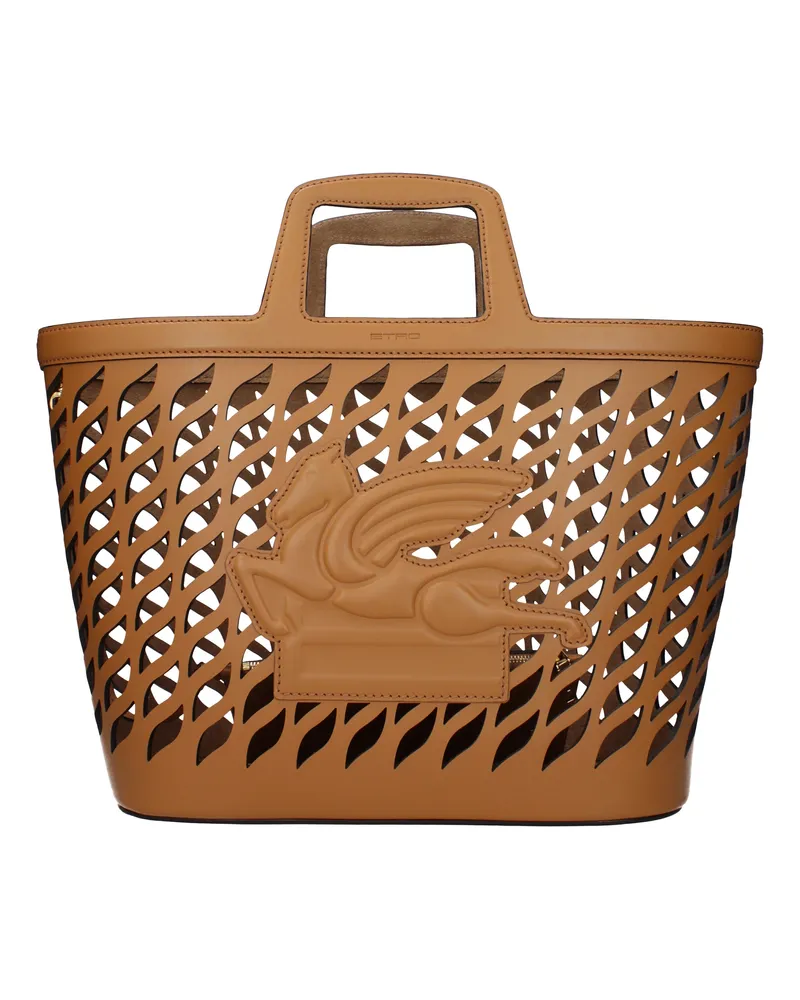 Etro Damen's Handtaschen aus braunem Leder -