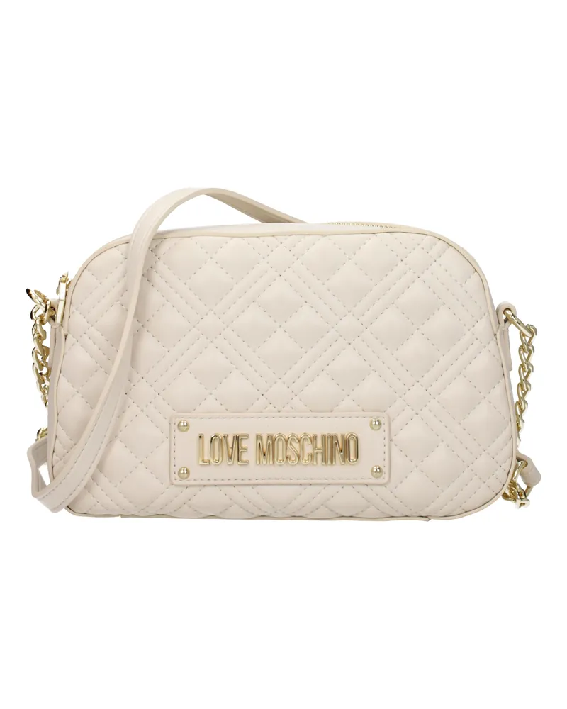 Moschino Damens Umhängetaschen Polyurethan Beige/Elfenbein -