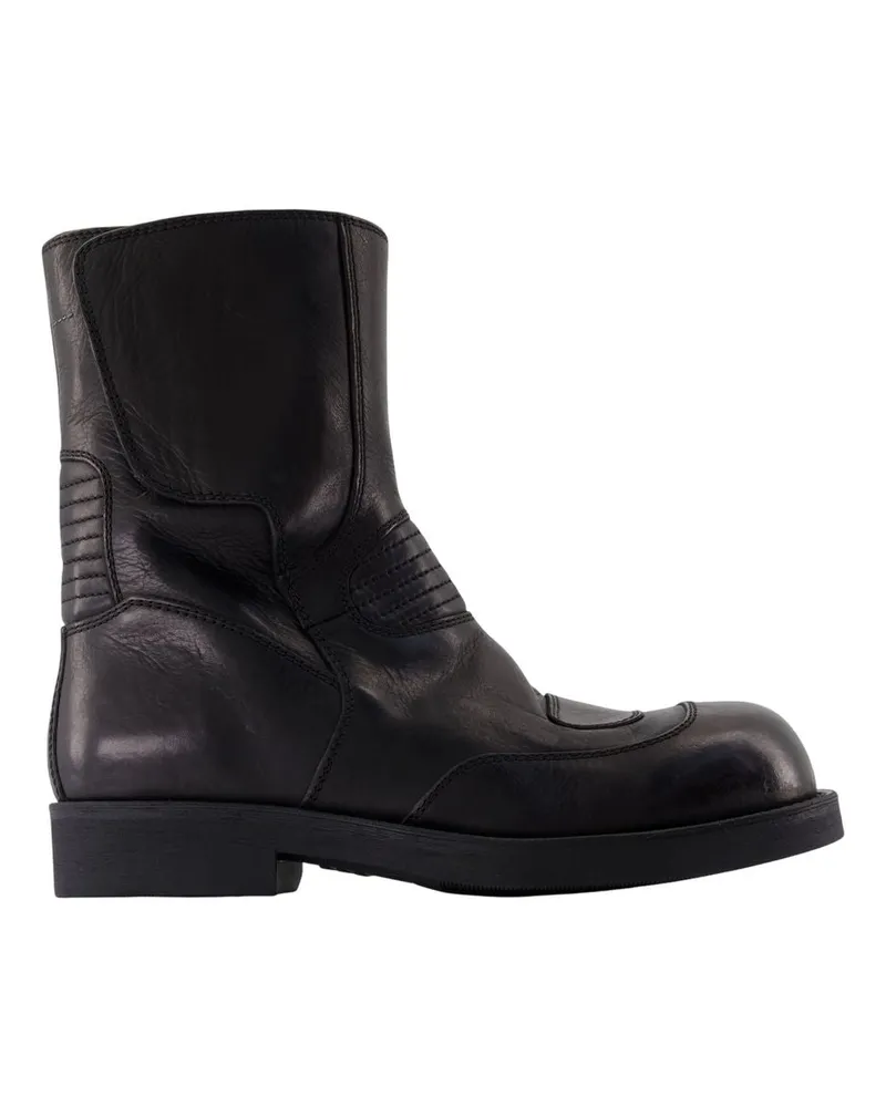 Maison Margiela Knöchelstiefel  Leder schwarz Black
