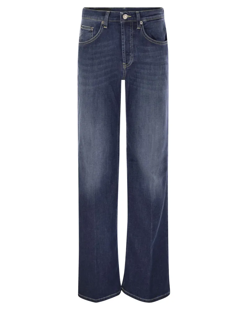 Dondup JACKLYN Wide Leg Jeans in Stretch Jeans Dark