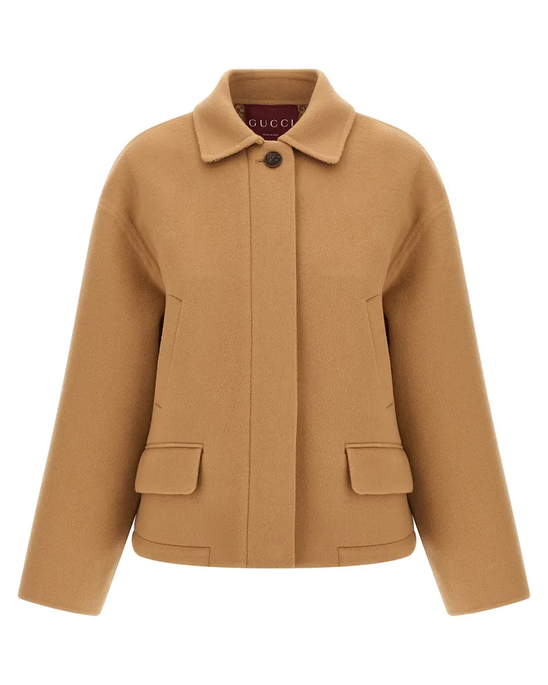 Gucci Caban-Mantel Beige