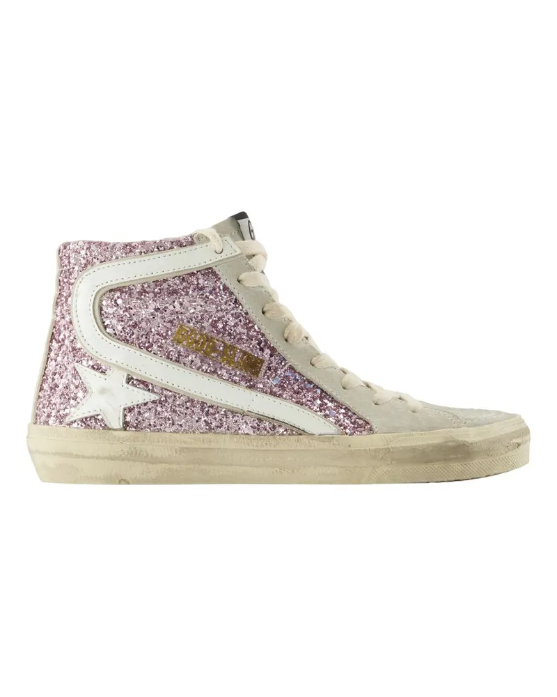 Golden Goose Slide Sneakers  Deluxe Marke Leder lila lila Purple