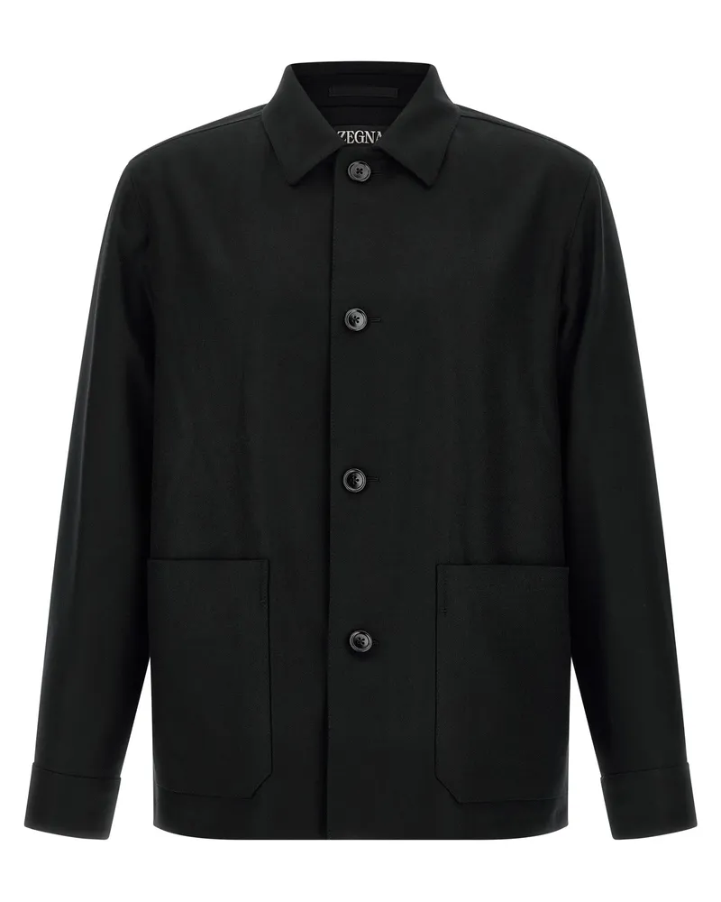 Ermenegildo Zegna Alpe' Jacke Black