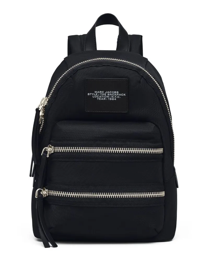 Marc Jacobs Mittelgroßer Nylonrucksack Black