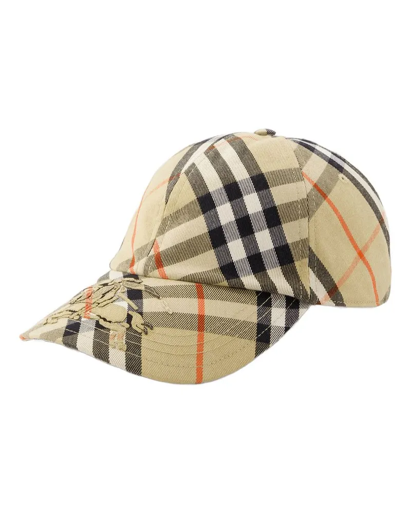 Burberry Bias Check Cap  Synthetic Beige Beige
