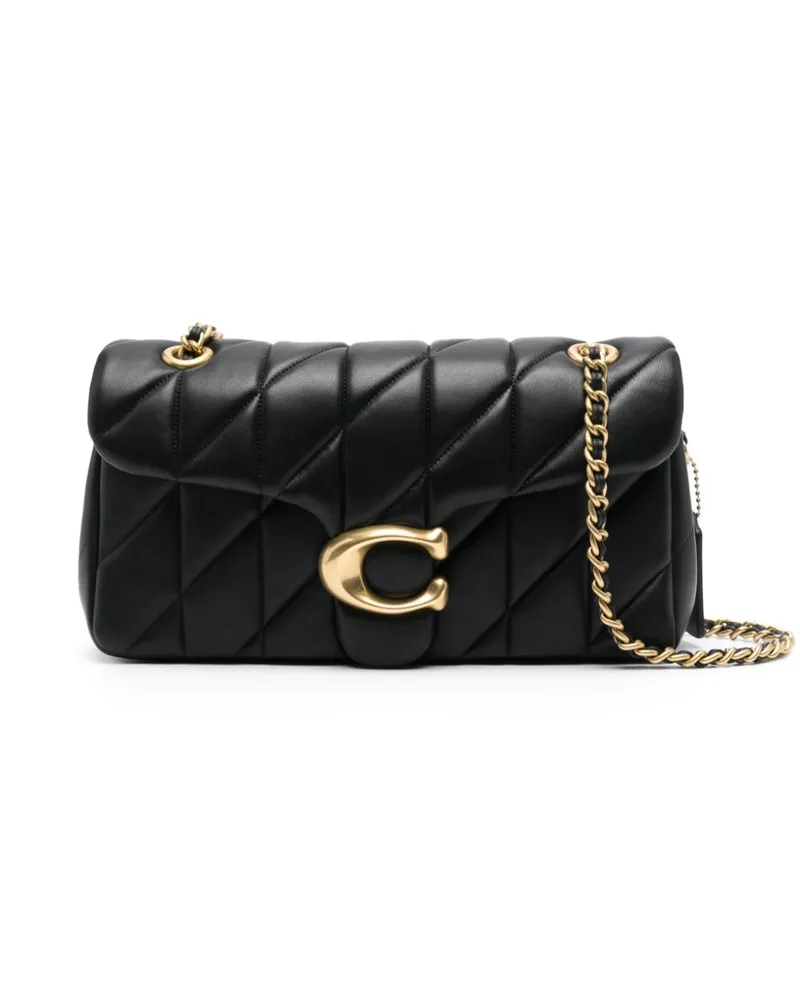 Coach Tabby Leder Crossbody Tasche Black