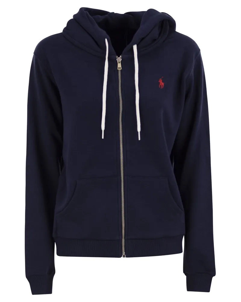 Ralph Lauren Hoodie mit Reißverschluss Navy