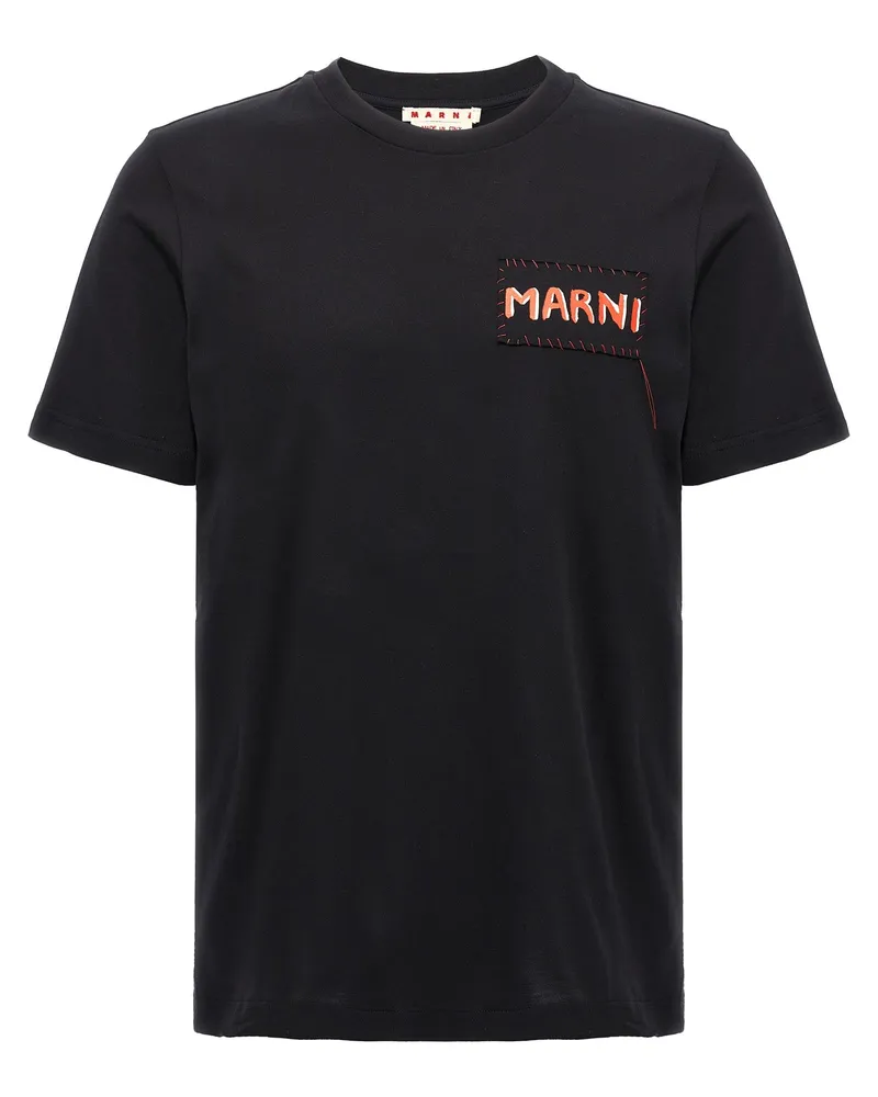 Marni Logo T -Shirt Black