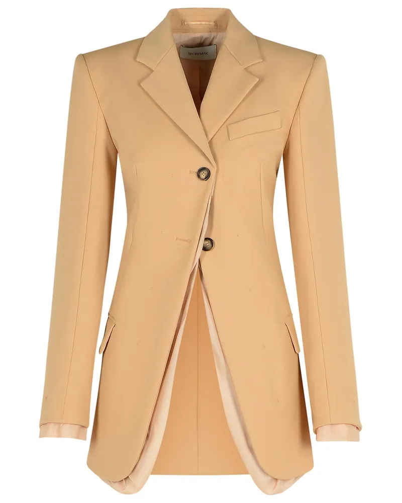 SPORTMAX Adurre' beige Cotton Blend Blazer Beige