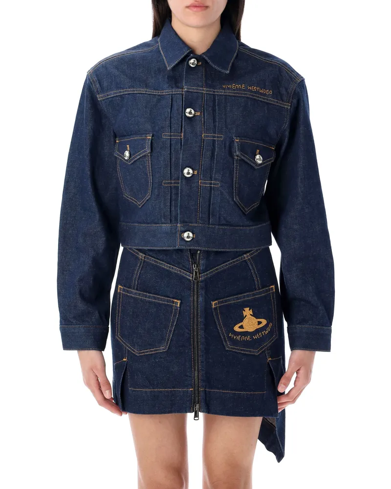 Vivienne Westwood Coats Blau Blue