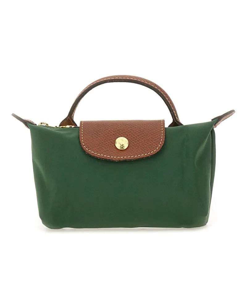 Longchamp Le Pliage Clutch Bag mit Griff Green