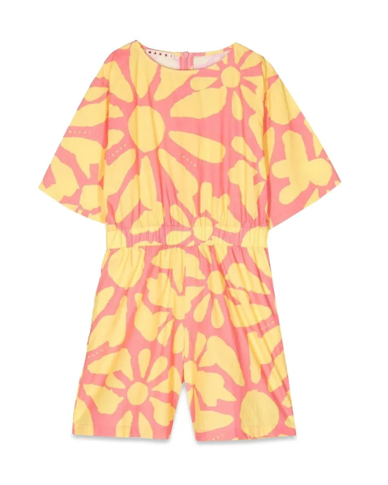 Marni MC Jumpsuit und gemusterte Shorts Multicolour