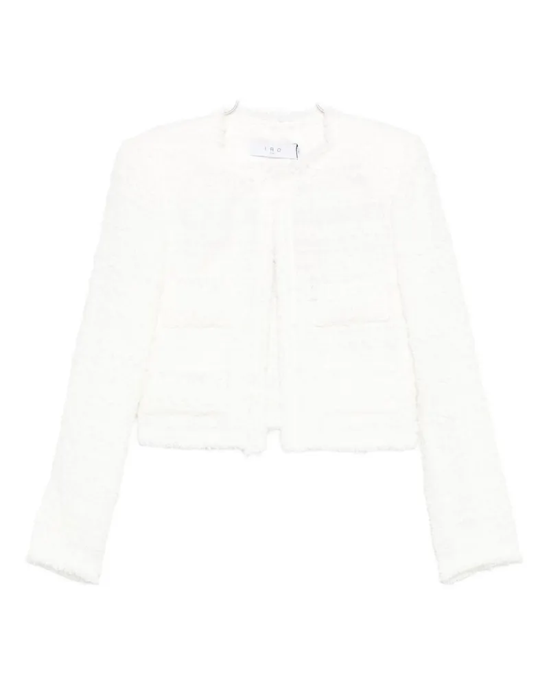 IRO Safira Baumwollmischjacke White